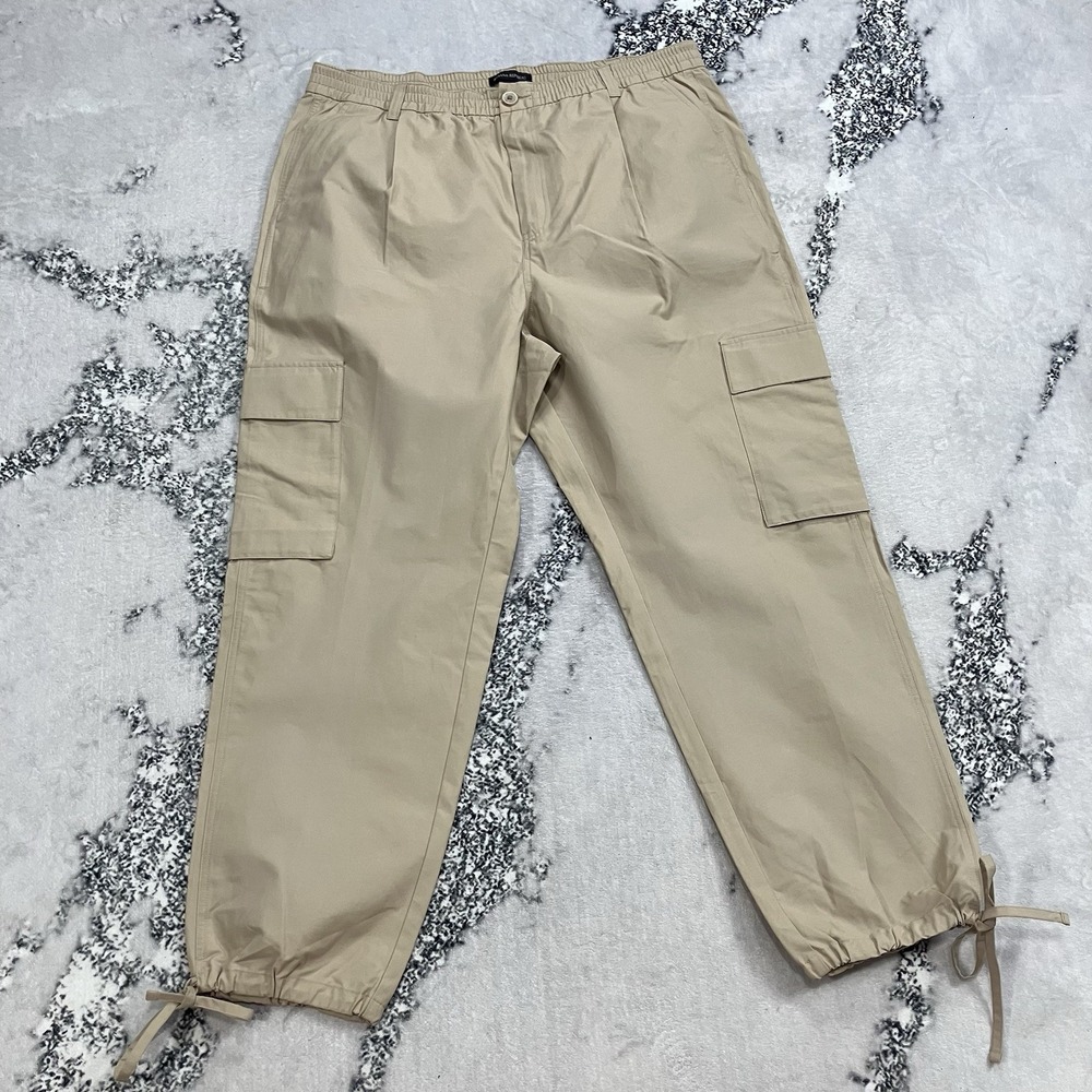 Banana Republic Cargo Jogger Pants Womens Tall XL Beige Utility Pockets NWT